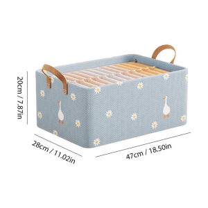 Hộp đựng xếp quần áo có khung cố định thiết kế gấp gọn tiện lợi giúp tiết kiệm không gian nhà vải Cation