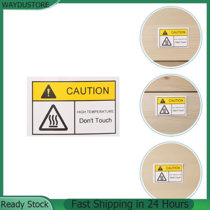 WAYDUSTORE [Sale] 5 Sheets Caution Hot Surface Warning ers High ...