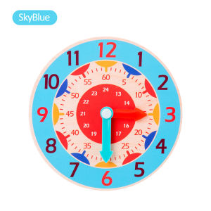 DreamBaby Mainan Edukasi Anak Puzzle Jam Kayu Motif Penguin Lucu / Puzzle Jam Dinding Mainan Kayu Belajar Angka dan Waktu