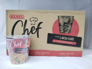 [Gy Office] MAMEE CHEF INSTANT bowl-type noodles [SOLD IN 1 CUP / 2 CUP] 4 FLAVOUR - 62G/72G/84G PER CUP - LAKSA KARI/TOMYAM THAI/LONTONG/AYAM PEDAS SHIITAKE