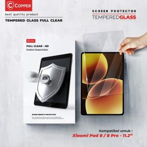 COPPER  Xiaomi Pad 8 / 8 Pro - Tempered Glass Antigores Layar Tablet Full Clear Premium