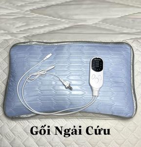 Gối ngải cứu gối thảo dược sử dụng trong đông y hỗ trợ giảm đau mỏi vai gáy