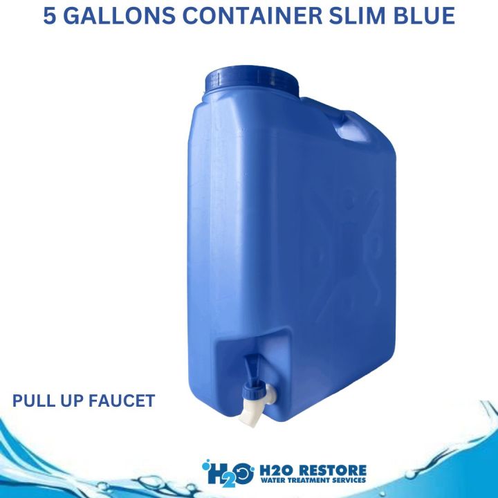 Water Containers 5 Gallons Slim Type Any Type of Faucet Variation ...
