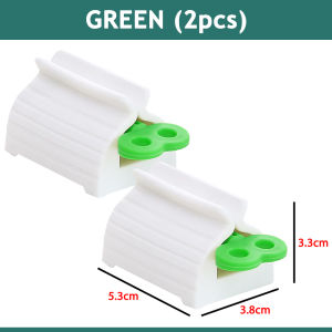 [2PCS]Borong365 Plastic Toothpaste Squeezer Squeezer Tube Holder Presser Holder Stand Toothpaste Dispenser 牙膏擠壓器