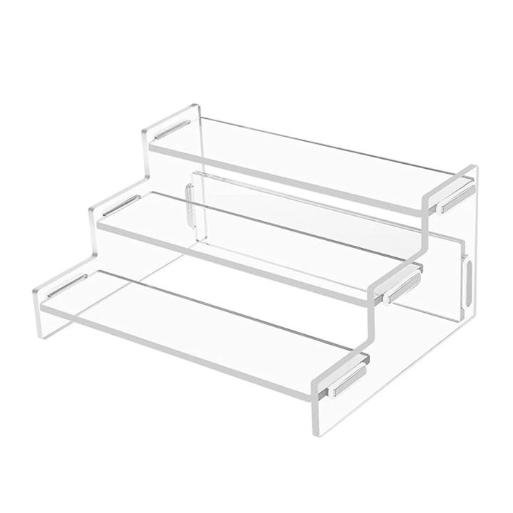 Versatile Countertop Organizer with Three Heights Durable Acrylic