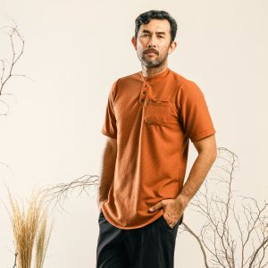 KHOIRUMMAH Koko Kurta Uwais - Koko Pria Dewasa - Kurta kasual Lengan Pendek - All variasi