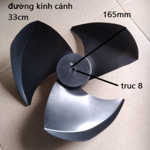 cánh quạt điều hoà trục 8mmx330mm 3 lá quay ngược