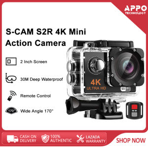 E-CAM S2R 4k action camera Mini Ultra HD 1080P 12MP camera for vlogging Waterproof WiFi DVR Camcorder with remote control action camera for motorcycle