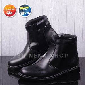 Sepatu Pdh Kulit SAPI Sepatu Kulit Resleting Polri Tni Satpam Security
