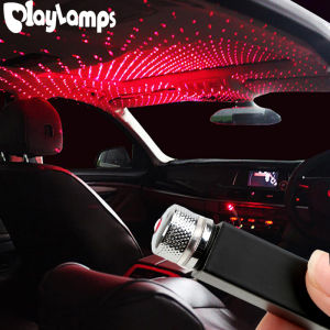 Car Atmosphere Ambient Star Light Mini LED Car Roof  Galaxy Lamp Projector Light Interior Decoration Light USB Plug