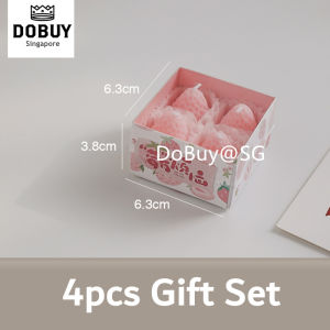 🔥SG LOCAL STOCK🔥GIFT SET🔥1 Set Strawberry Scented Aromatic Candles Guest Gift Decorative Scented Candles Fruit Cand