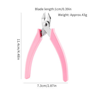 Nail Rhinestones Remover Clip Gunting rantai logam Gems Unloading Pliers Professional Manicure Tool 美甲拆甲钳