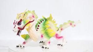 Fantasy Mythical Animal Figures Set Fire Cow Ice Dragon Octopus Monster Werewolf Simulation Model Toy Collection for Kids Ornament
