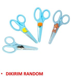 Gunting Lucu Alat Tulis Anak Sekolah Kartun Diy Kertas Buatan Tangan Kantor Kecantikan Portabel Scissors