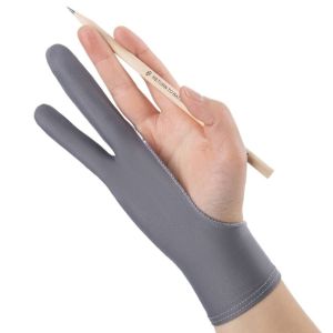 HOUCHU For Artist Anti-Scratch Anti-fouling Art Supplies Painting Glove Tablet Drawing Glove Two Finger Glove