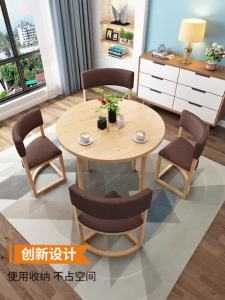 Simple negotiation reception tables and chairs combination office reception tables and chairs a set of small round tables on the balcony of milk tea shop supplementary order needed