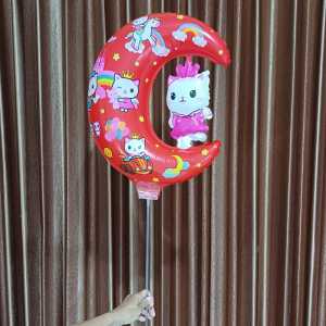 (SEDANG) BALON STIK ANGEL BULAN SEDANG 41cm x 55cm. 1pak/20pc=
