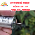 Động cơ motor bơm nước tủ lạnh 370 tốc độ chậm chạy êm 12V - 24V tốc độ 2600-5400 rpm - LK0032.