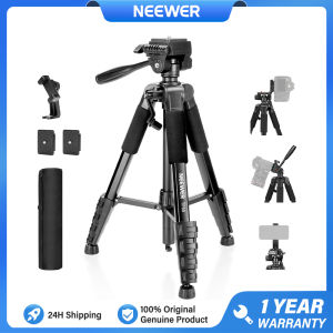 NEEWER 180cm Camera Tripod with Cell Phone Holder Mount TP55