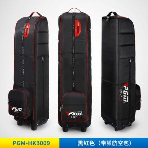 PGM Golf Bag with Wheels Thickened Foldable Checked Golf Travel Bag