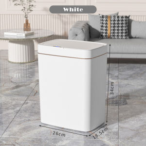 Vision 15L Automatic Trash Can Household Intelligent Garbage Can USB Rechargeable Touch Free Induction Trash Bin Wireless Sensor Garbage Bin