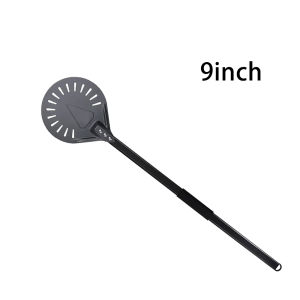9 inch Long Pizza Turning Peel Adjustable Turning Shovel Spatula Round Pastry Pizza Shovel Metal Handle