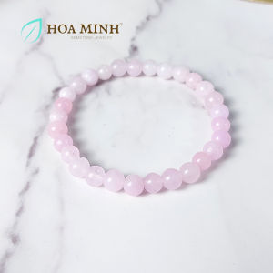 Vòng tay phong thủy đá Mã Não size hạt 6 li nhiều lựa chọn màu sắc may mắn vui tươi | Hoa Minh Gem