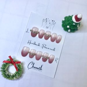 เล็บปลอมเจลแท้ เล็บเจลแฟลชออมเบรย์ปลายเล็บ เปลี่ยนสีเปลี่ยนไซส์แจ้งในแชท แถมชุดติดให้ในเซ็ต Handmade press on nails