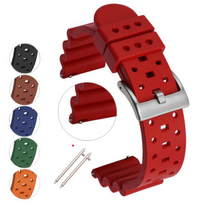 18/20/22/24mm Fluorine Rubber Watch Band Diving Quick Release Bracelet for Omega Seiko Rolex Water Ghost Strap MoonSwatch 20mm2026