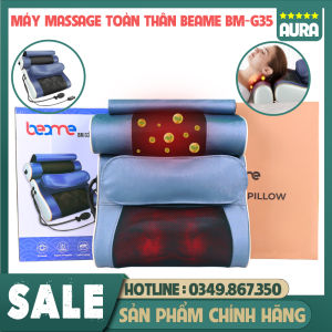 Gối Mát Xa - Gối Massage Cổ Vay Gáy BEAME BM-G35 Giải Phóng Áp Lực Lên Vai Cổ Xoa Bóp Làm Mềm Cơ Giảm Nhanh Đau Nhức Mẫu Mới 2023