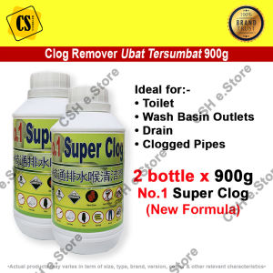Clog Remover Basin Outlet Drain And Clogged Pipes (900 ml) X 2