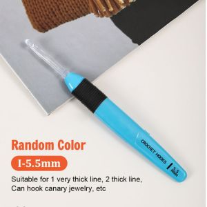 HUANG DIY Craft LED Light Crochet Knitting ABS Luminous Knitting Tool Weaving Accessory Random Color 2.5-6.5mm Crochet Hook Household