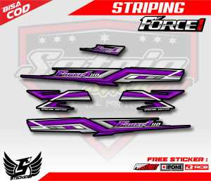 STRIPING VARIASI YAMAHA FORCE 1 IRON KNIFE / STICKER LIST VARIASI MOTOR FORCE ONE IRON KNIFE