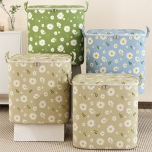 túi chăn màn hình gấu hình hoa Túi đựng chăn màn100l giỏ đựng quần áo cỡ lớn có nắp dây kéo 2 chiều