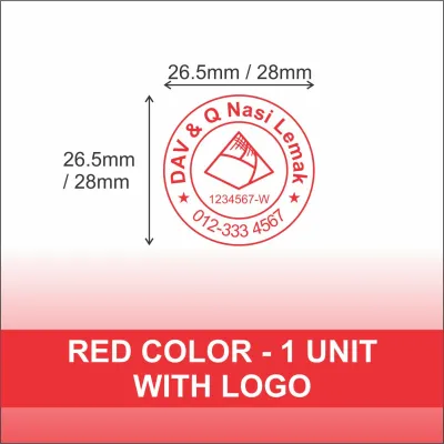Rubber Stamp / Self Ink Rubber Stamp / Pre Ink Rubber Stamp / Round Chop (CUSTOM MADE)