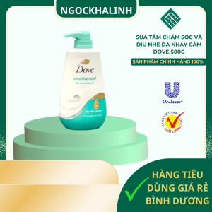 Sữa tắm chăm sóc và dịu da nhạy cảm Dove 500g