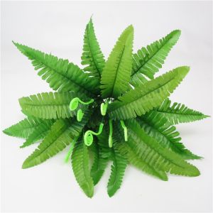 Daun Pakis Artificial Dinding Jumbo Premium Plastik Hiasan Dinding Pakis Aksesories Rumput Dinding Tanaman