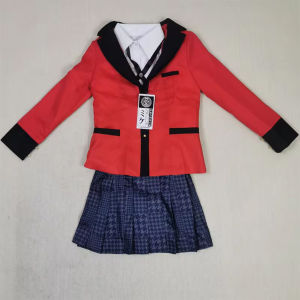 Full Set Kakegurui Yumeko Jabami Saotome Meari Japanese School Girls Uniform Cosplay Costume movie&tv cosplay costume