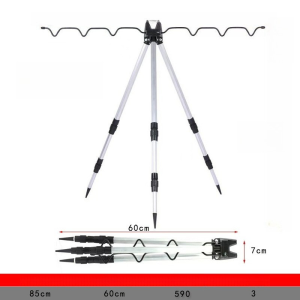 Comforts Home COD ขาตั้งวางคันเบ็ดตกปลา พกพาสะดวก ปลายแหลมปักดินมั่นคง สำหรับตกปลาแม่น้ำ/ทะเล วัสดุอลูมิเนียมอัลลอยด์ กันสนิม
