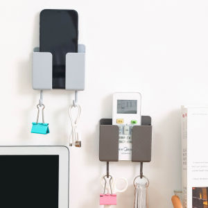 Wall Mounted Organizer Storage Box Remote Control Air Conditioner Storage Case Bedside Racks