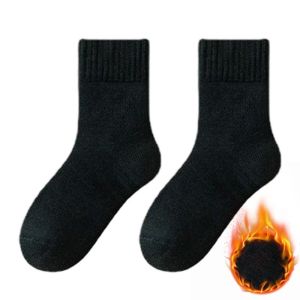 Women Socks Wool Autumn Winter Warm Snow Solid Color Thick Plush Hairy Soft Postpartum Stockings Floor Sleep Socks