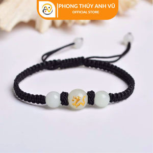 Vòng tết chỉ tuổi thìn - vòng tay tuổi rồng chất liệu chỉ mix đá mã não - có khai quang điểm nhãn - Phong Thủy Anh Vũ
