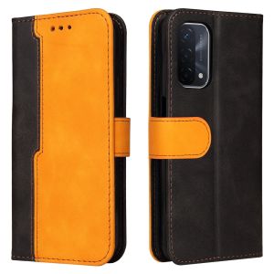 Vỏ điện thoại chống sốc cho Oppo A17 a17k a57s a77s A57 A77 A76 A96 A55 A54 A74 A94 4G A16 A15 a15s A93 A73 A53 2020 Ví da với vỏ Nắp gập Có khe cắm thẻ dây đeo tay