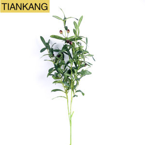 Cành Olive giả nhập khẩu có quả trang trí nhà cửacao 75cm