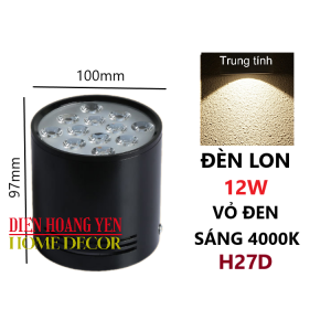 ĐÈN LON NỔI MẮT ẾCH 7W-12W. ÁNH SÁNG TRẮNG/VÀNG