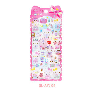 Sanrio 3D Glitter Crystal Resin Sticker Puffy Sticker Journal Sticker Scrapbooking Craft Gift For Kids Decoration Stiker Kanak-Kanak 水晶贴纸