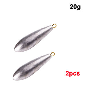 RETAO 2pcs Quick Sinking Solid Angling Gear Sinking Bait Tackle Fishing Accessories Lead Weights Lead Sinker Fishing Sinkers
