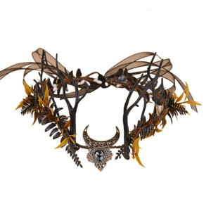 Chủ đề rừng ELF tự nhiên với cành cây và cỏ bằng nhựa thực tế cho đạo cụ trang phục chụp ảnh tiệc ngoài trời