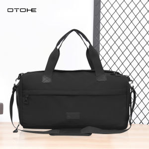 OTOHE Mens Travel Bag Sports Bag Fashion Luggage Shoulder Bag With Independent Shoe Pocket Handbag Outdoor Sling Bag Gym Fashion Men Women Portable Travel Yoga Swimming Bag