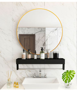Statement Round Mirror with Shelf Furniture / BTO / HOME / REVAMP